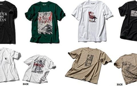 Attack on Titan and UNIQLO Team up for 8 T-Shirts
