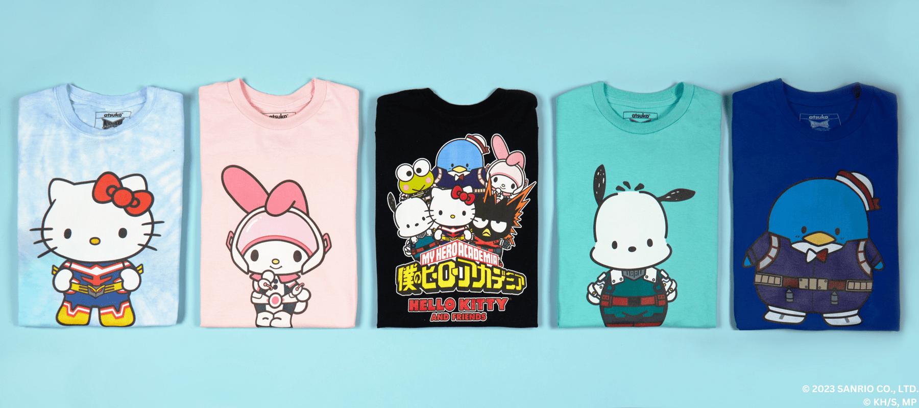 My Hero Academia X Hello Kitty And Friends Characters T-Shirt