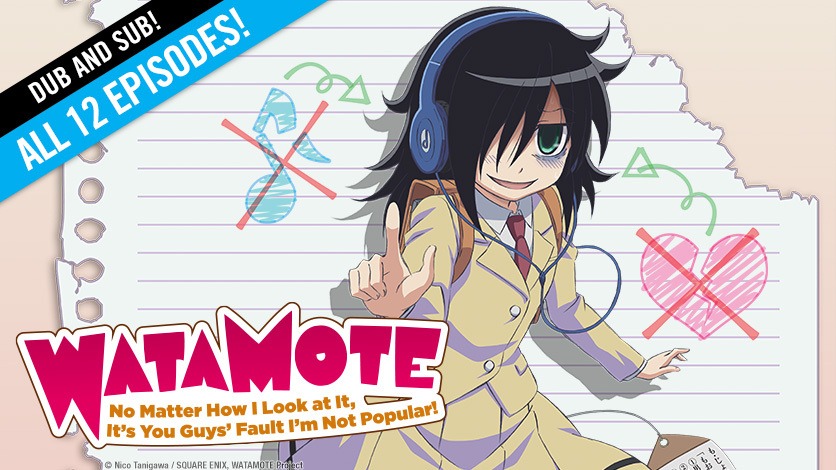 WATAMOTE Anime Now Available to Stream on HIDIVE
