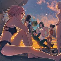 Naruto Characters Hit the Beach in Scorching End of Summer Illustration