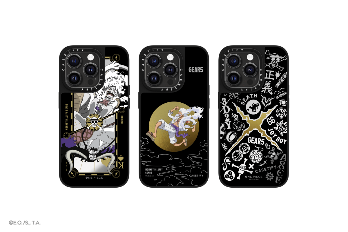All the One Piece Gear 5 x CASETiFY designs
