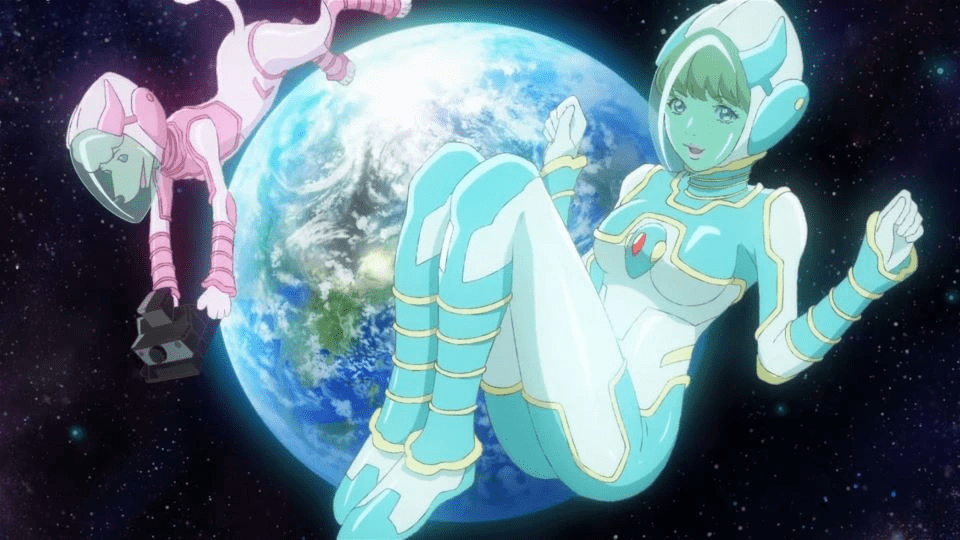 Mira and Naosuke in space