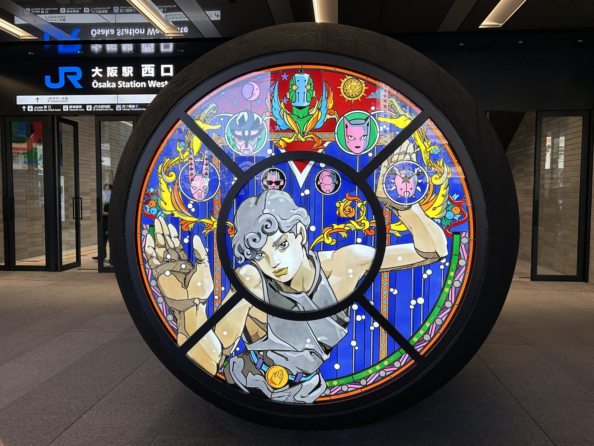 JoJo’s Bizarre Adventure Art Unveiled at Osaka Station