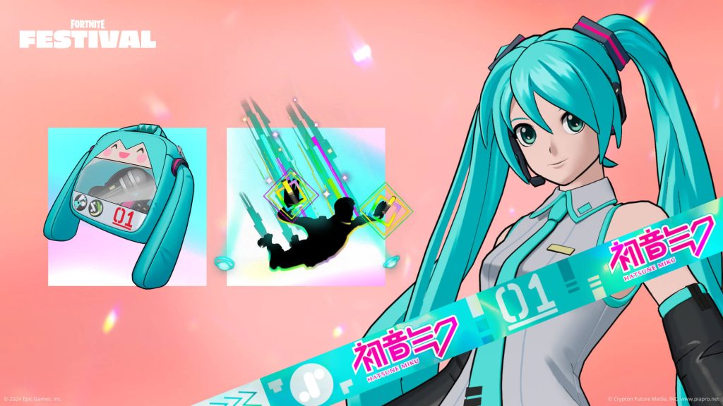 Hatsune Miku is the Icon for Fortnite Festival Season 7