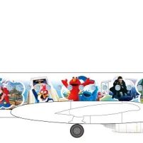 Mario, Donkey Kong and More Decorate Universal Studios Japan-Themed Plane