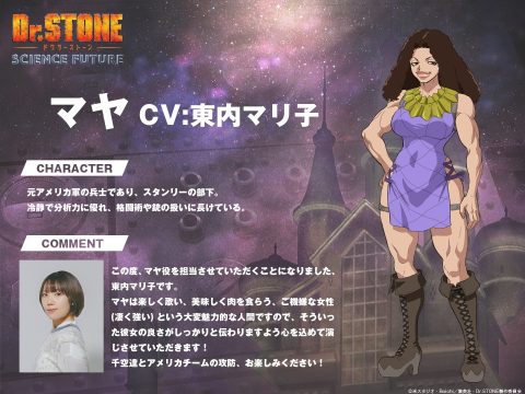 Dr. STONE SCIENCE FUTURE Anime Casts Mariko Higashiuchi