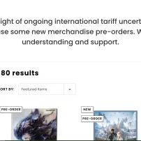 Square Enix Halts Some U.S. Pre-orders Over Tariffs