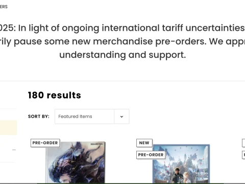 Square Enix Halts Some U.S. Pre-orders Over Tariffs