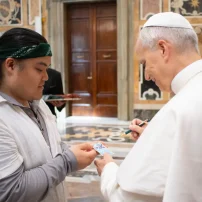 Pope Leo Autographs Fan’s Popplio (Get It?) Pokémon Card