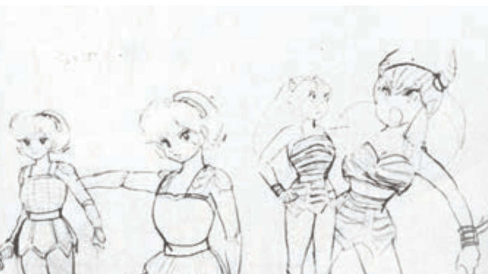 Early Urusei Yatsura sketches
